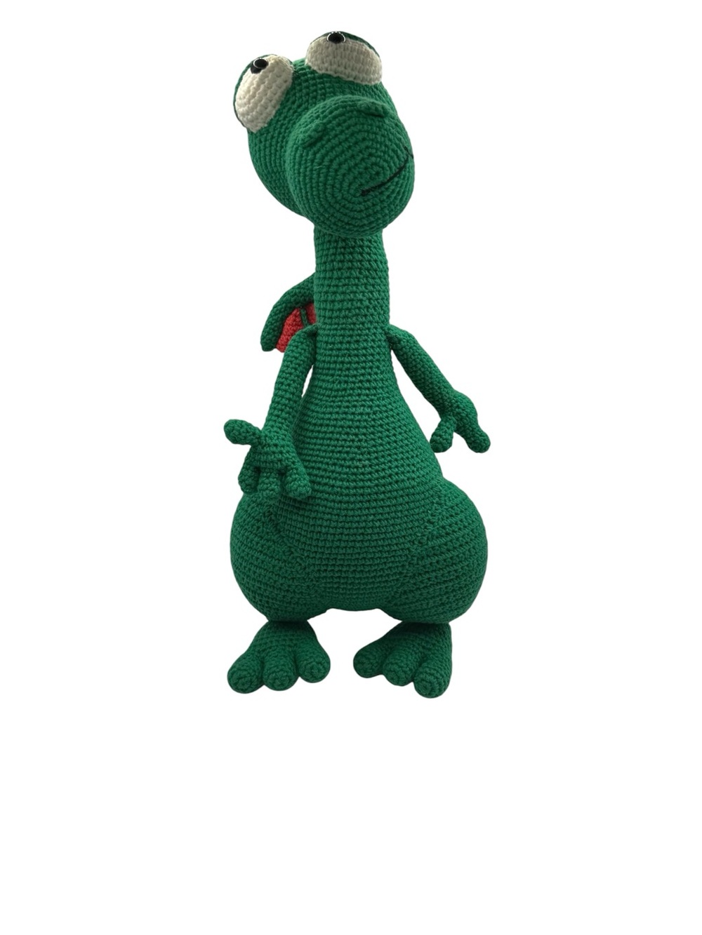 Amigurumi Dragon Handmade Crochet Green Plush Figure 15”